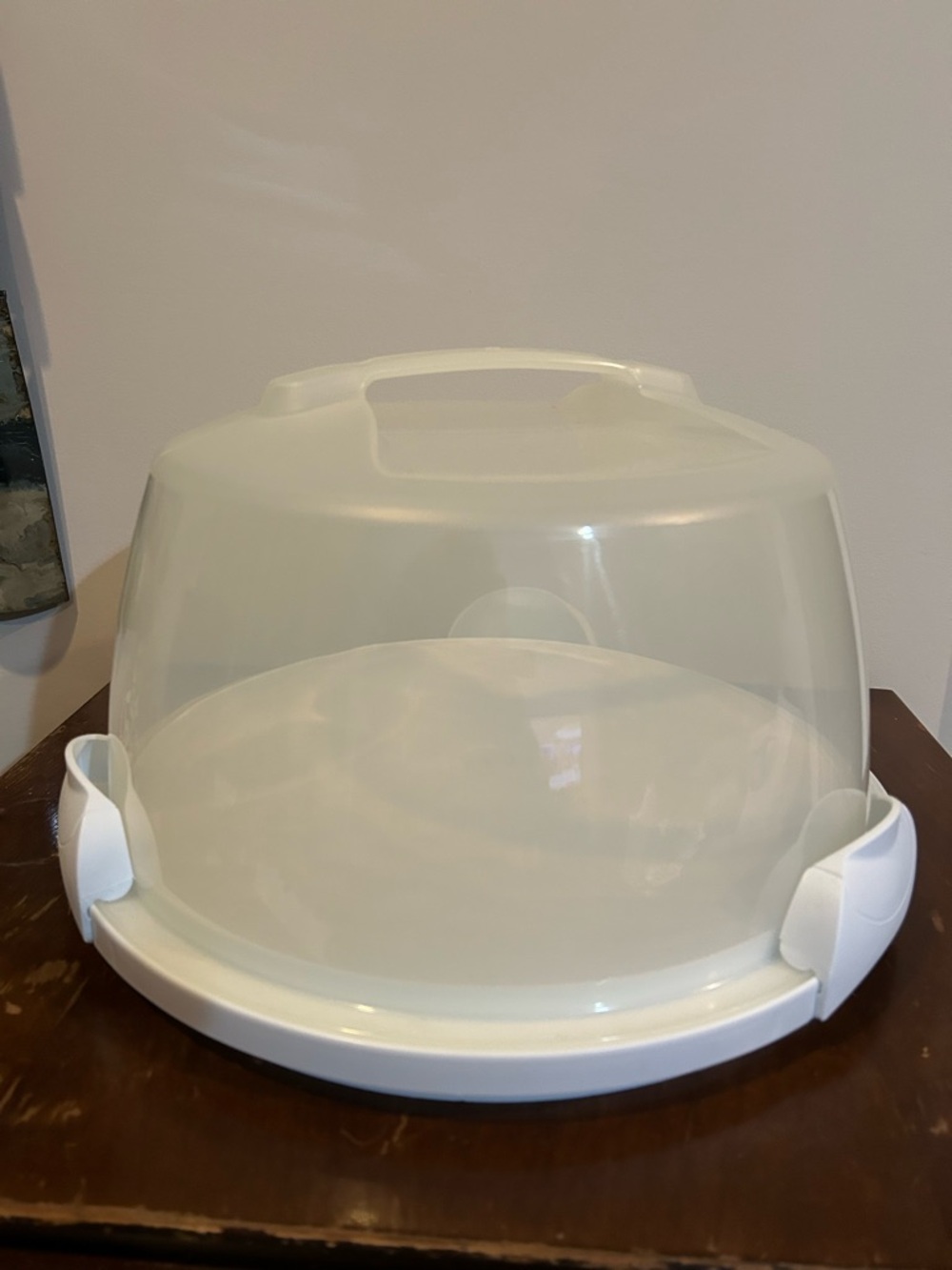 Wilton Clear Plastic Cake Carrier with Handle Made in USA